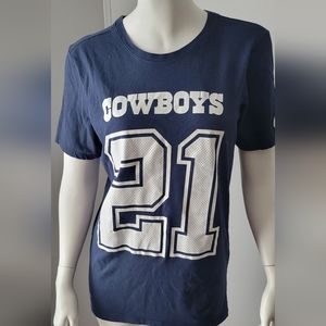 Nike Tee Dallas Cowboys #21 Elliot Football T-Shirt Blue Sz S